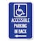 Signmission Accessible Parking on Left Arrow With Graphic Heavy-Gauge Alum. Sign, 12" x 18", A-1218-24356 A-1218-24356 - alternate 1